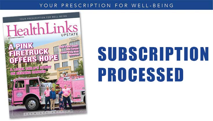Thank You for Subscribing to HealthLinks Upstate Magazine