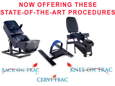 Upstate Spine & Wellness now offers these state-of-the-art procedures - Back on Trac, Cervi-Trac and Knee on Trac