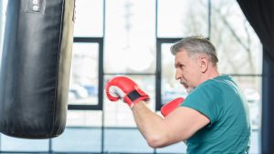 Senior boxing with Parkinson's