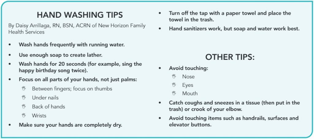 Hand washing tips