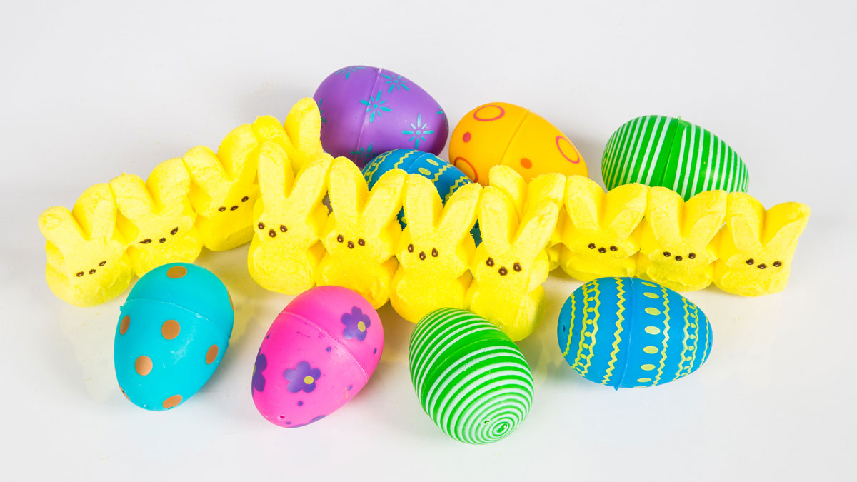 Easter Eggs and Peeps Candy