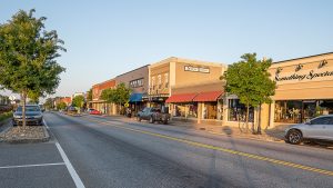 City street in Easley South Carolina