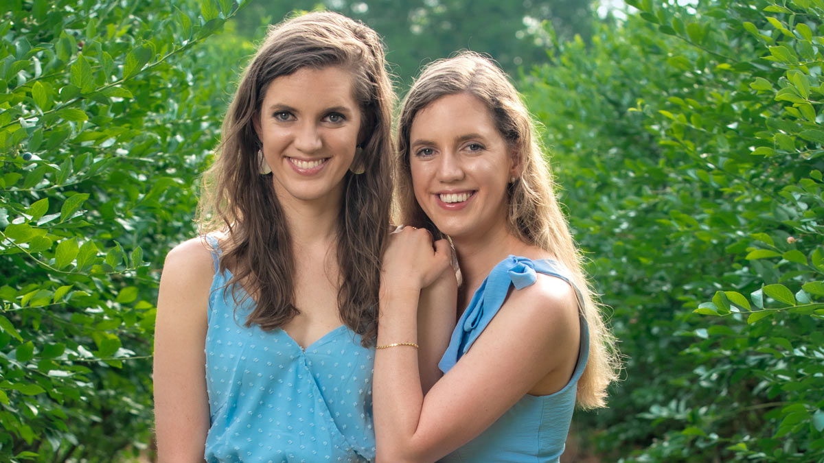 Twin sisters Kimberly and Katherine Waters