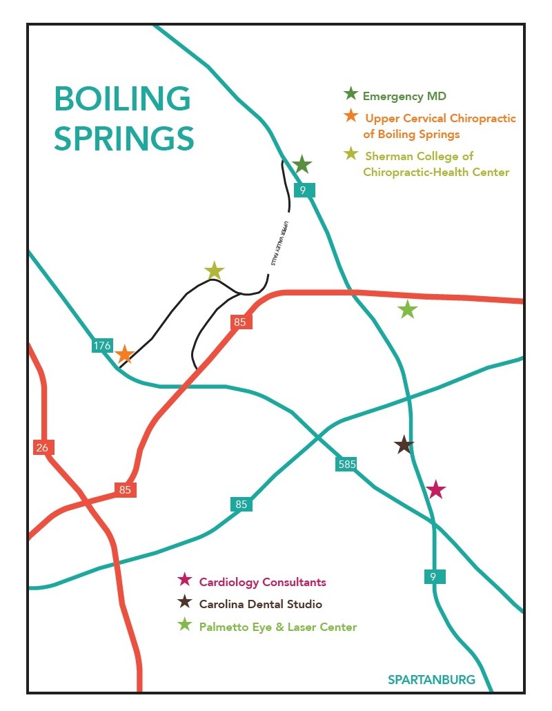 Boiling Springs Map