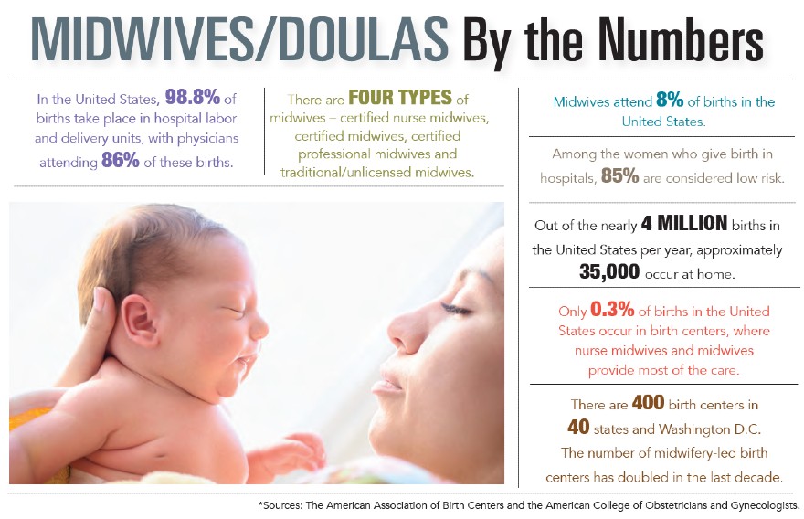 Midwives/Doulas by the Numbers