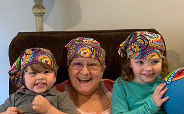 Cynthia Conrad and 2 of her grandchildren